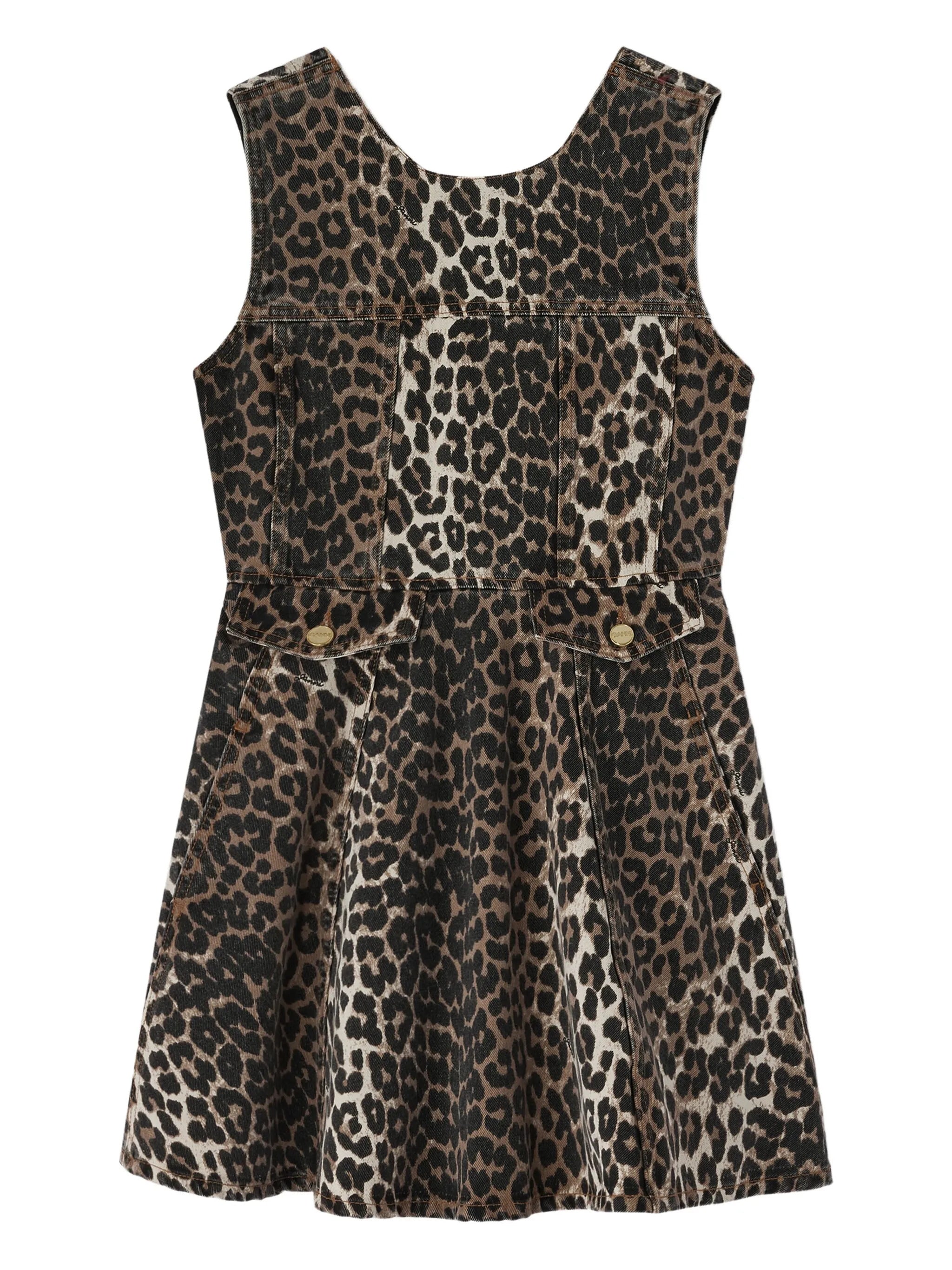 Sleeveless Round Neck Dress with Pockets - Size 38