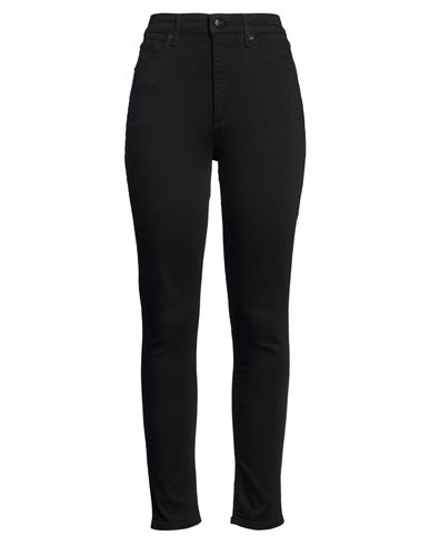 Woman Jeans Black Size 28 Viscose, Cotton, Tencel, Polyester, Elastane