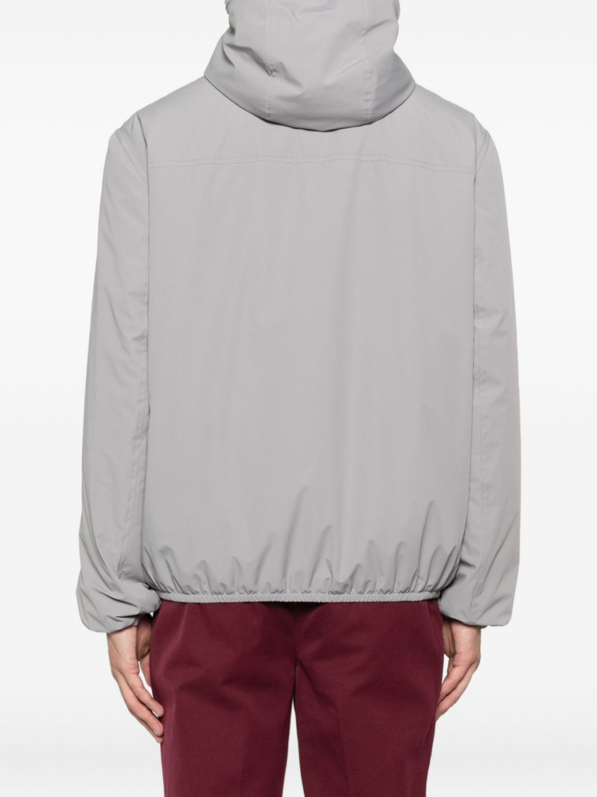 Hooded zip-front jacket - Blue
