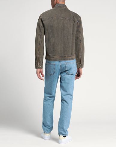 Man Denim outerwear Blue Size XS Cotton