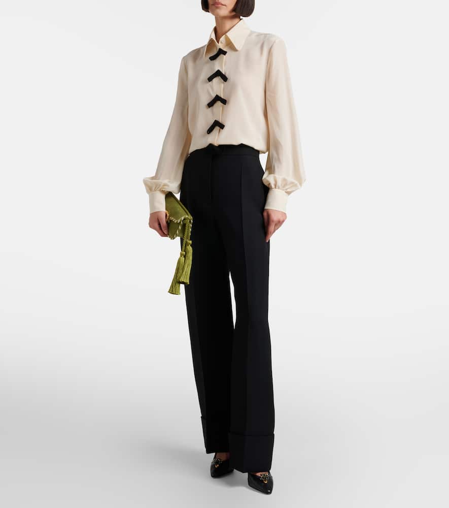 Crepe Couture wide-leg pants
