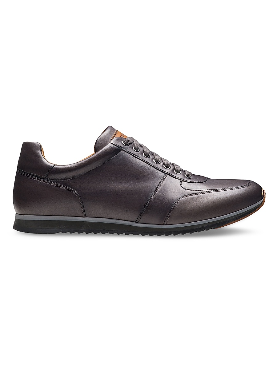 Men's Ibiza III Leather Low-Top Sneakers - Grey