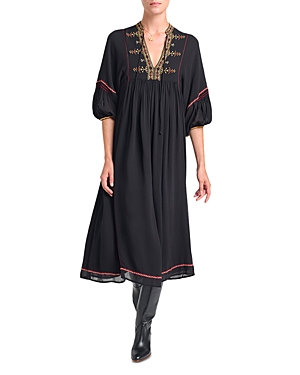 Veronica Embroidered Midi Dress