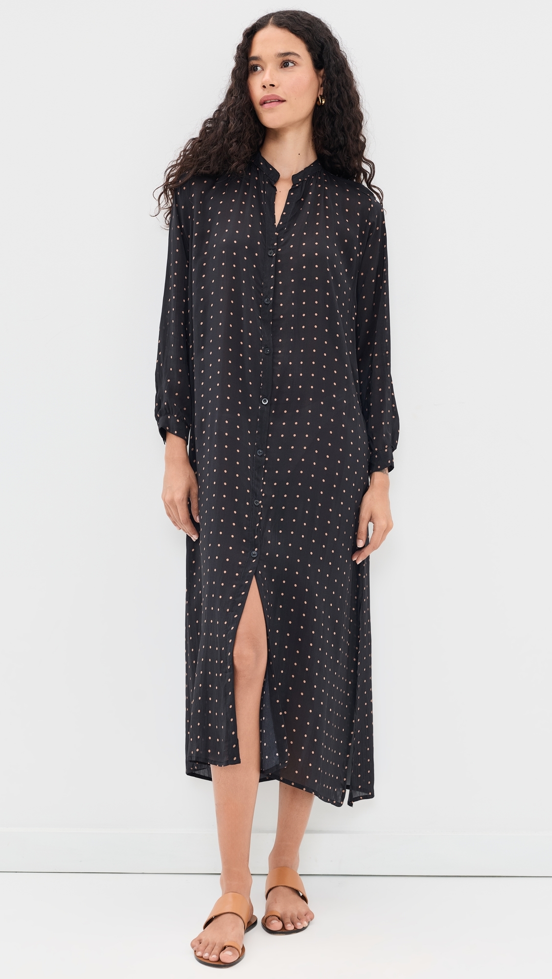 MB Dress Petite Polka Dot Black & Tan