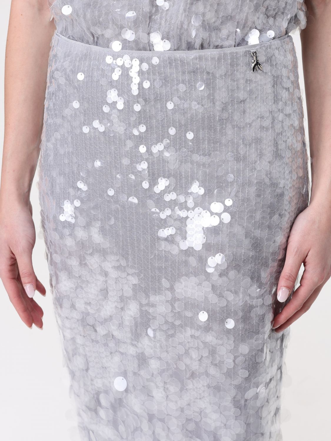 Sequinned midi skirt - Grey