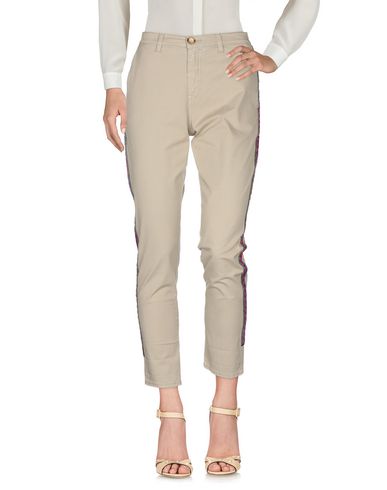 P_jean Woman Pants Beige Size 25 Cotton