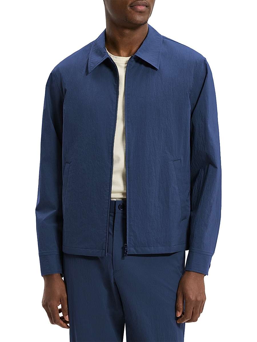 Men's City Full-Zip Nylon-Blend Jacket - Nocturne Navy