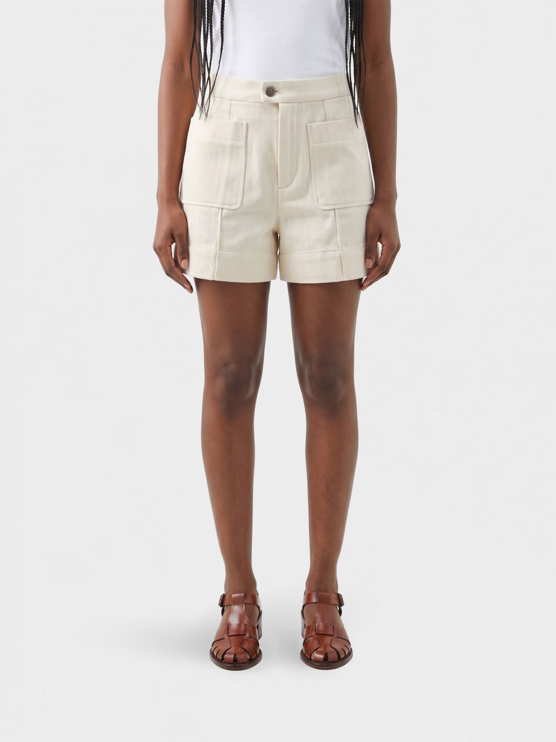 Shorts Woman color Cream