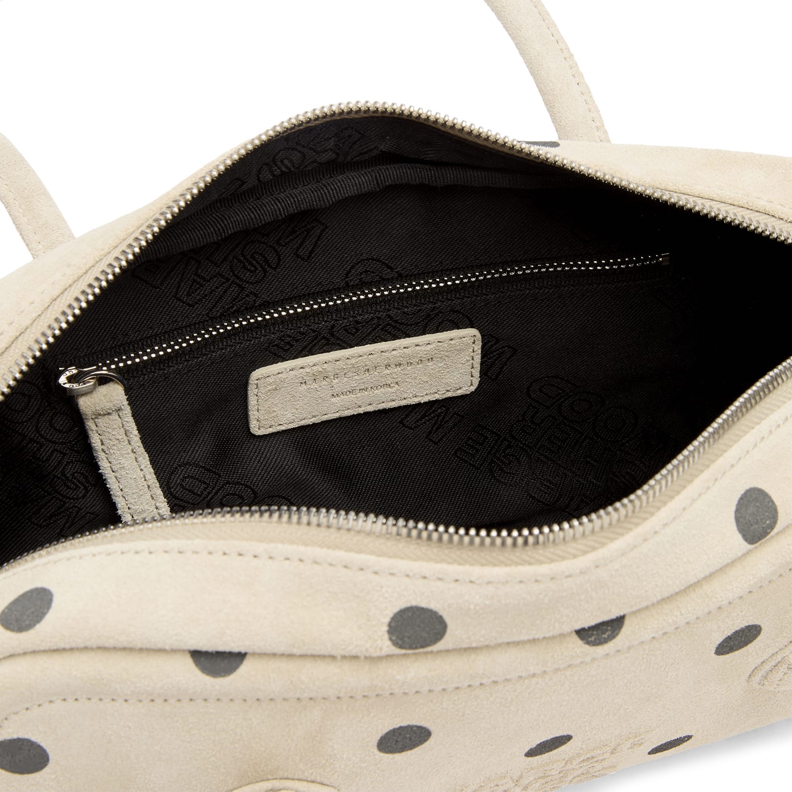 Women's Soft Boston EW Bag in Blond Wood/Polka Dot