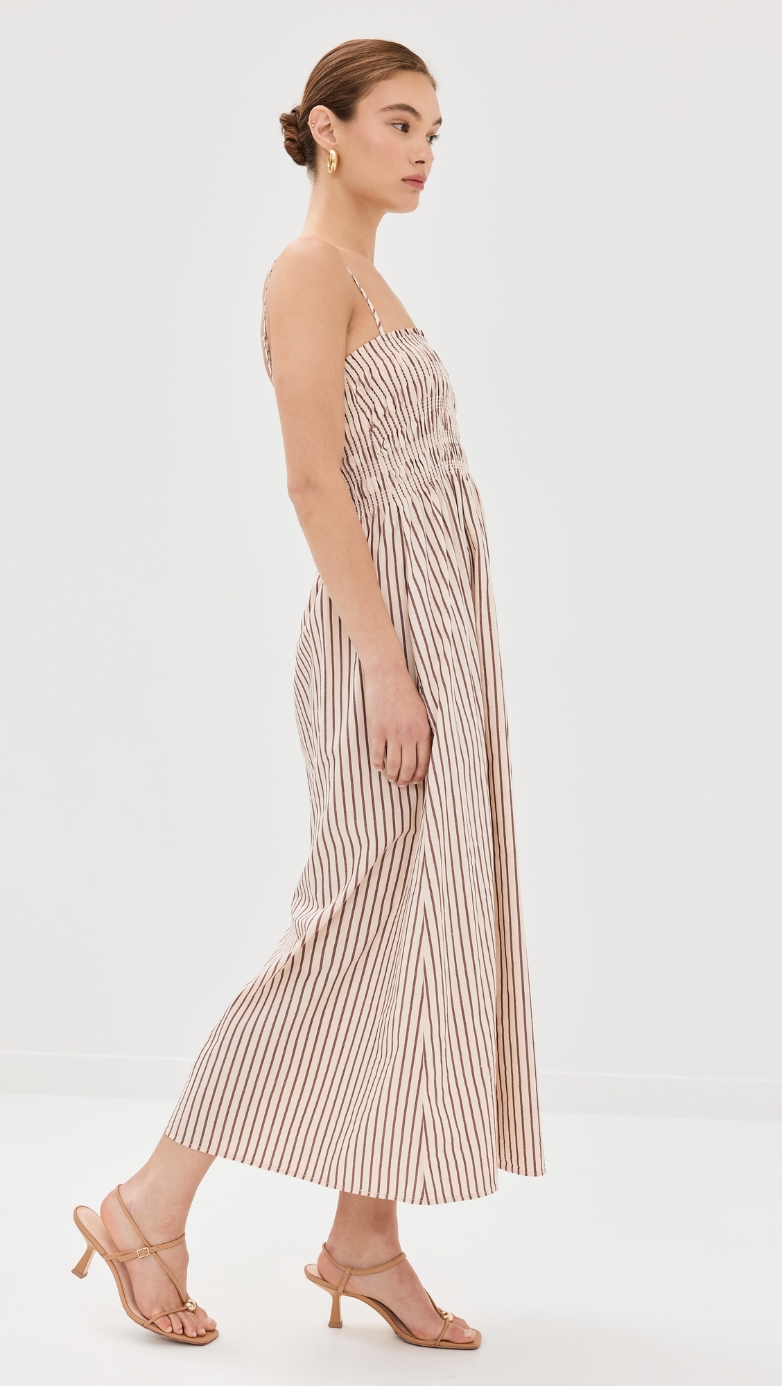 Bianca Dress Tiramisu Stripe