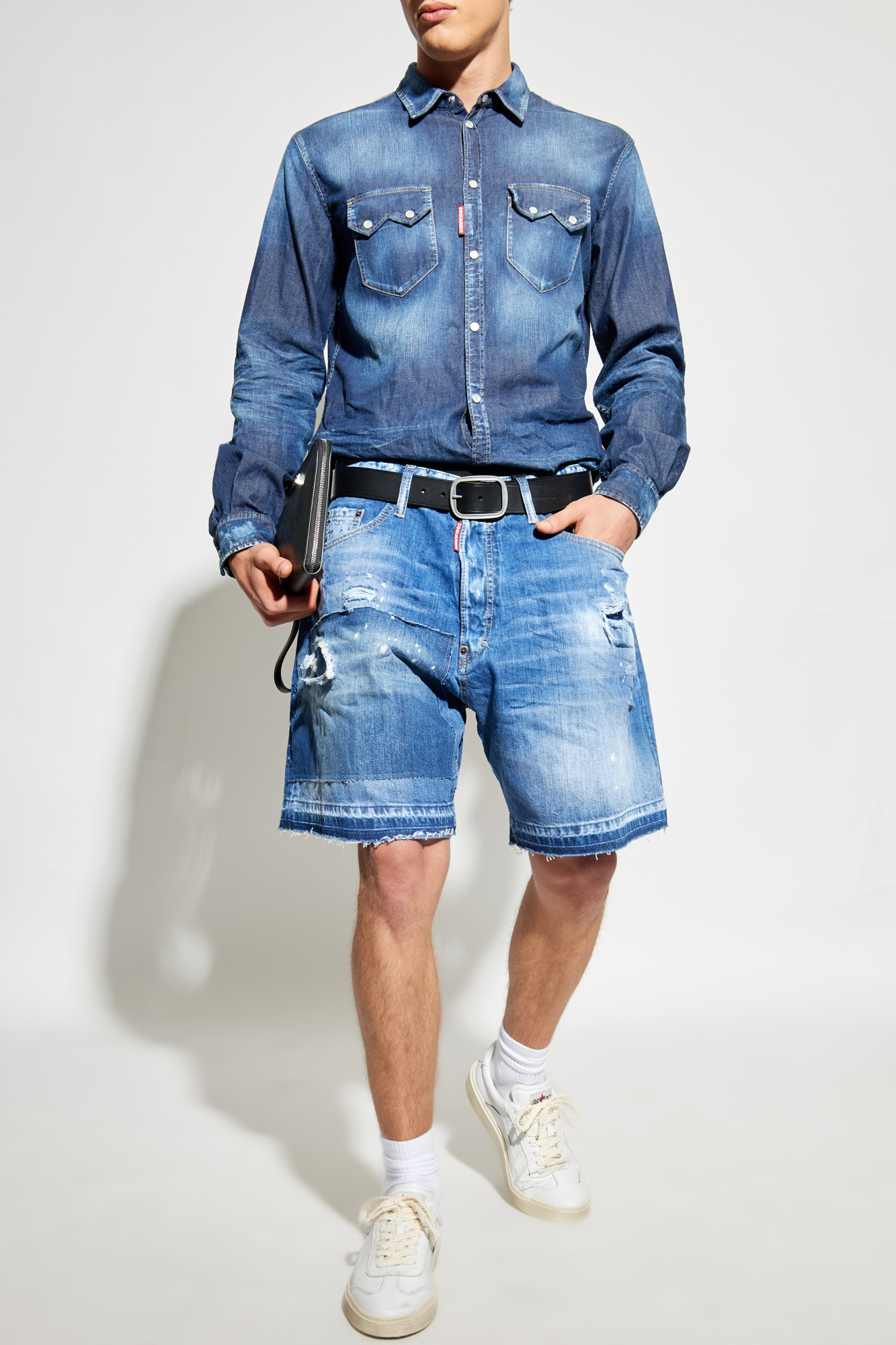 Denim Shirt, Men's, Navy Blue