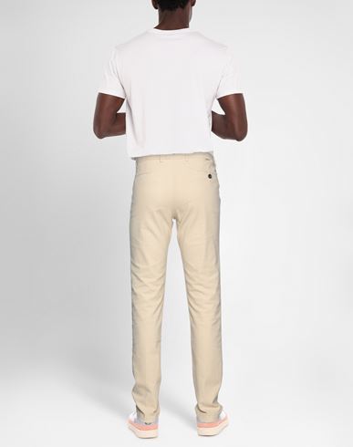 Man Pants Beige Size 28 Cotton, Polyester, Elastane