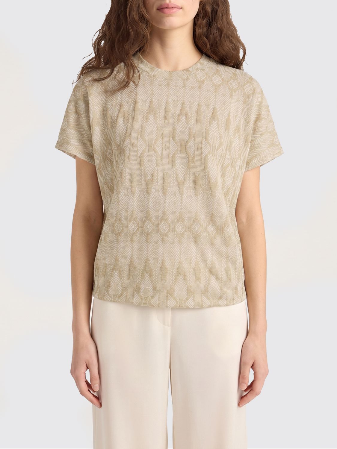 MOMONÌ T-Shirt Woman color Beige