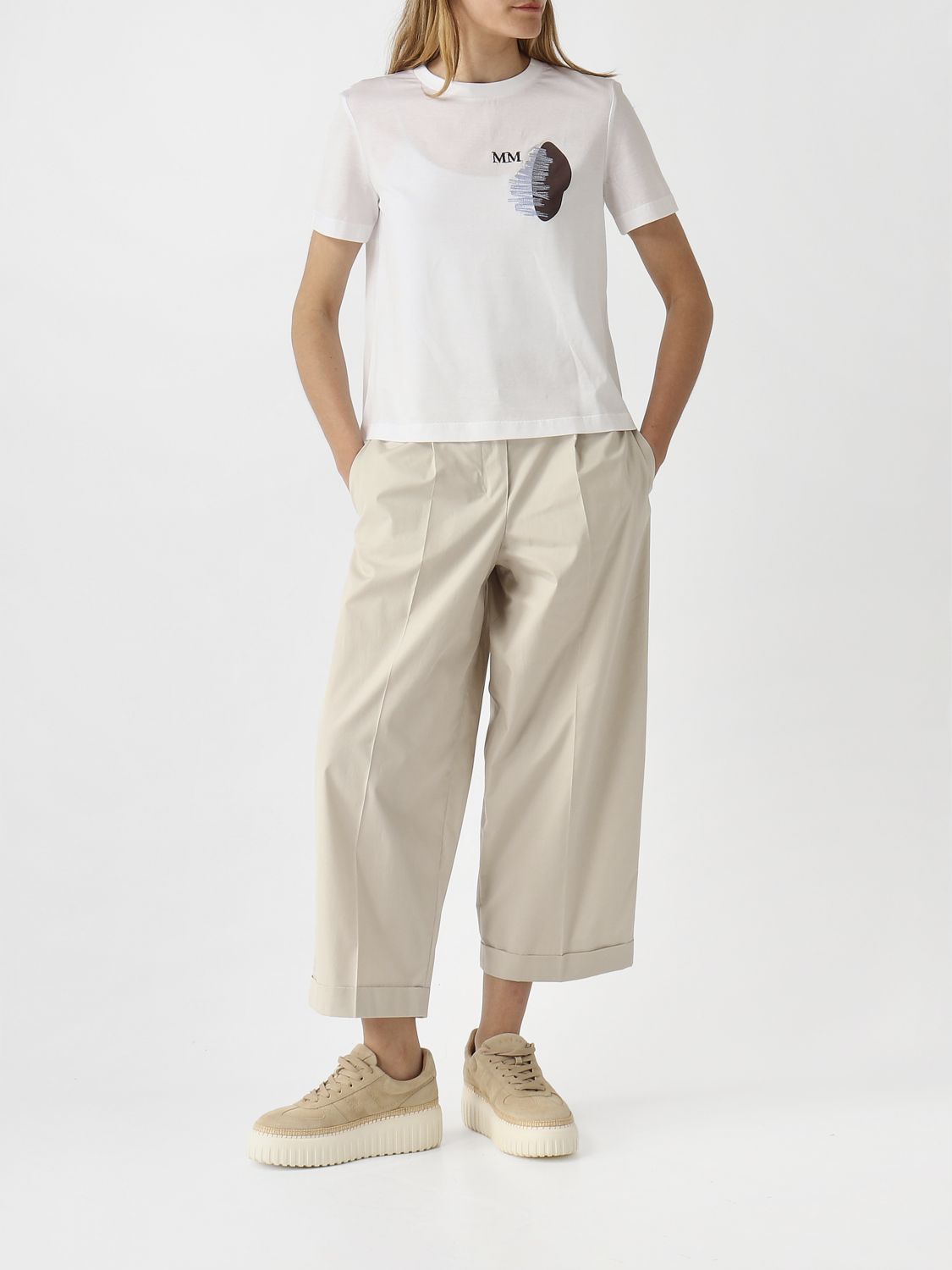 Pants Woman color Mastic
