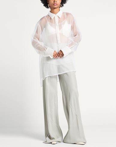 Woman Top White Size 4 Silk