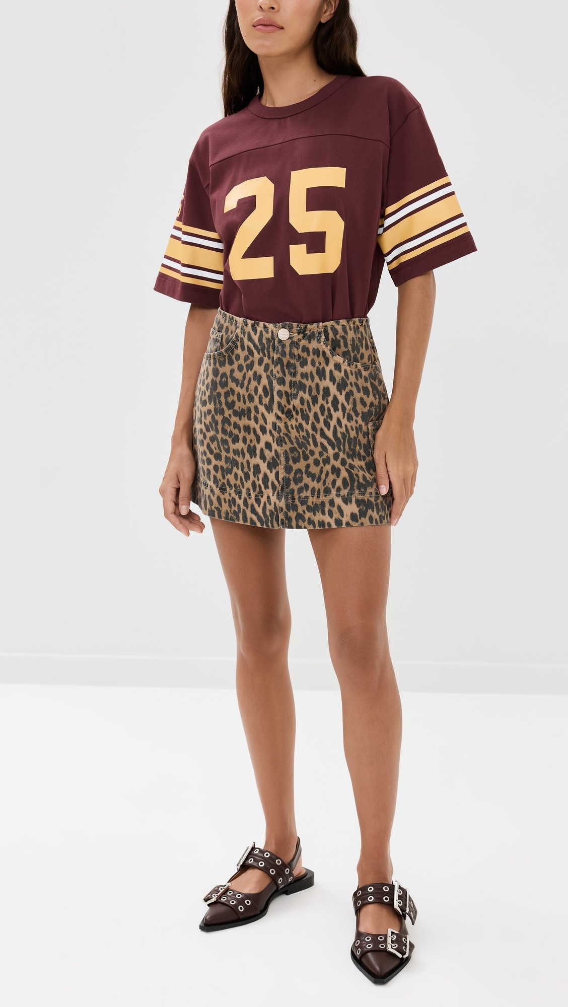 Lily Mini Carpenter Skirt Leopard
