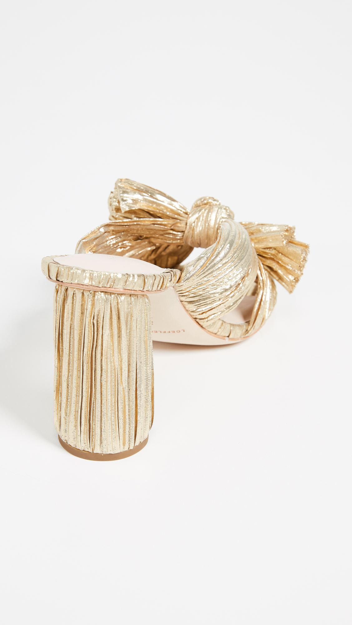 Penny Pleated Bow Sandals