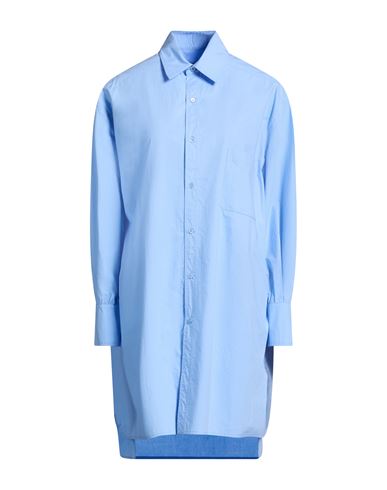 Woman Shirt Light blue Size 12 Cotton