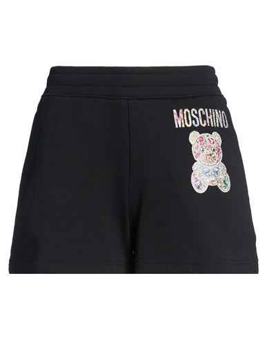 Woman Shorts & Bermuda Shorts Black Size 10 Cotton