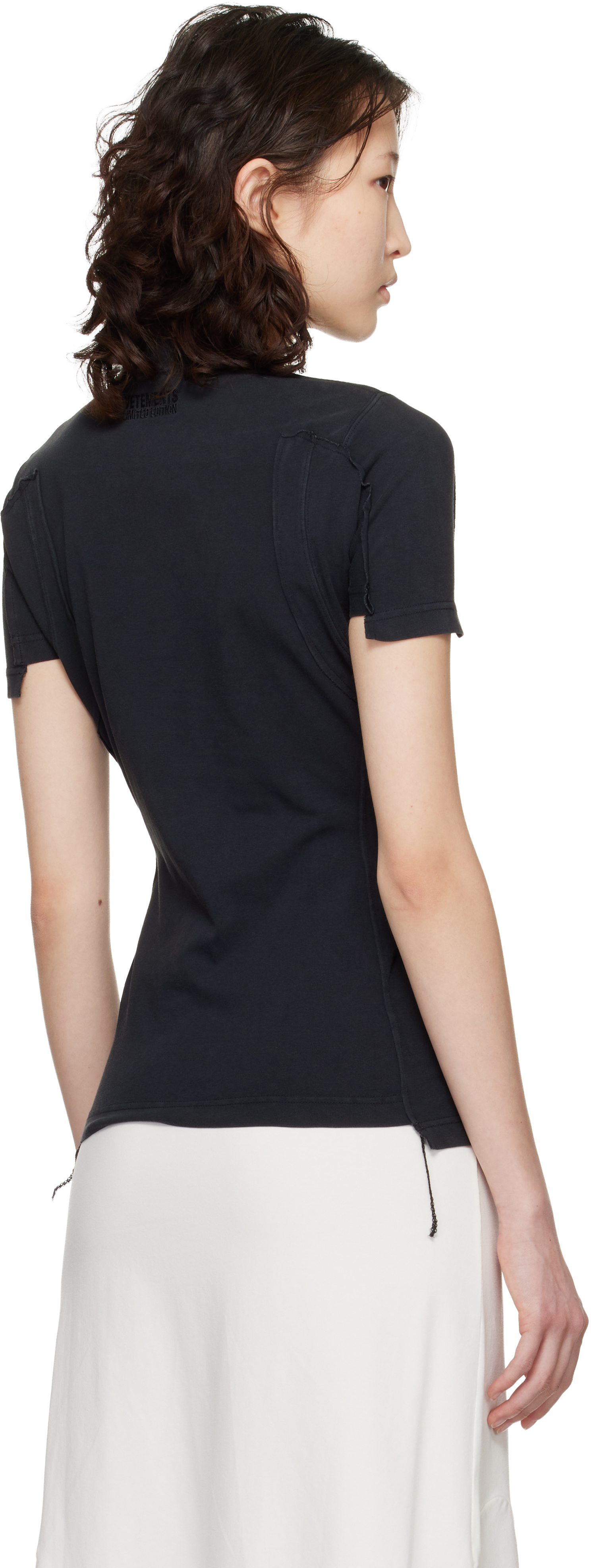 Black Cut-Up Baby T-shirt