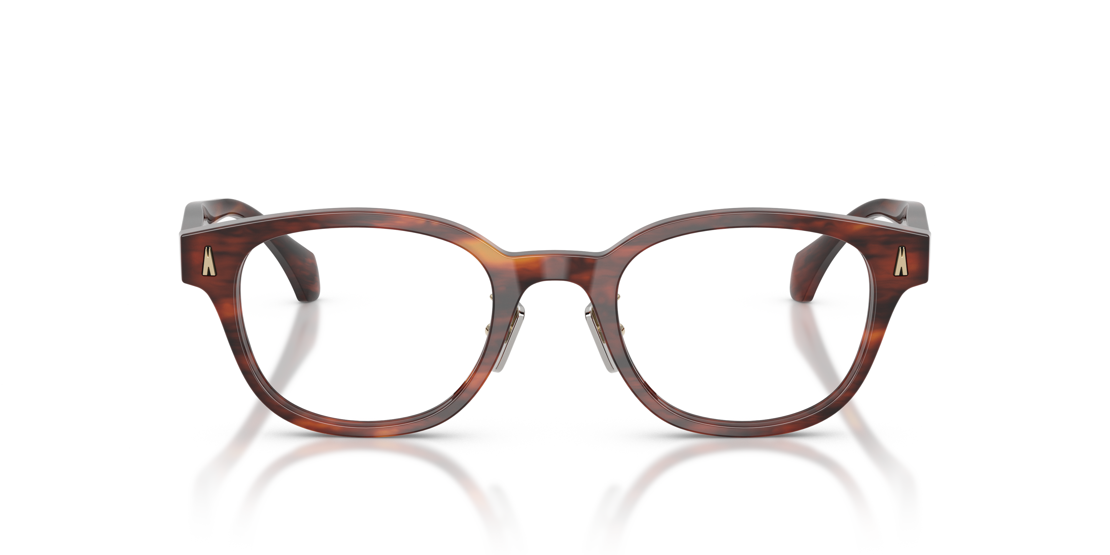Moncler Unisex Moncler ME2021D 3034 Monturas ópticas Acetato Tortuga Transparente Redonda Norma