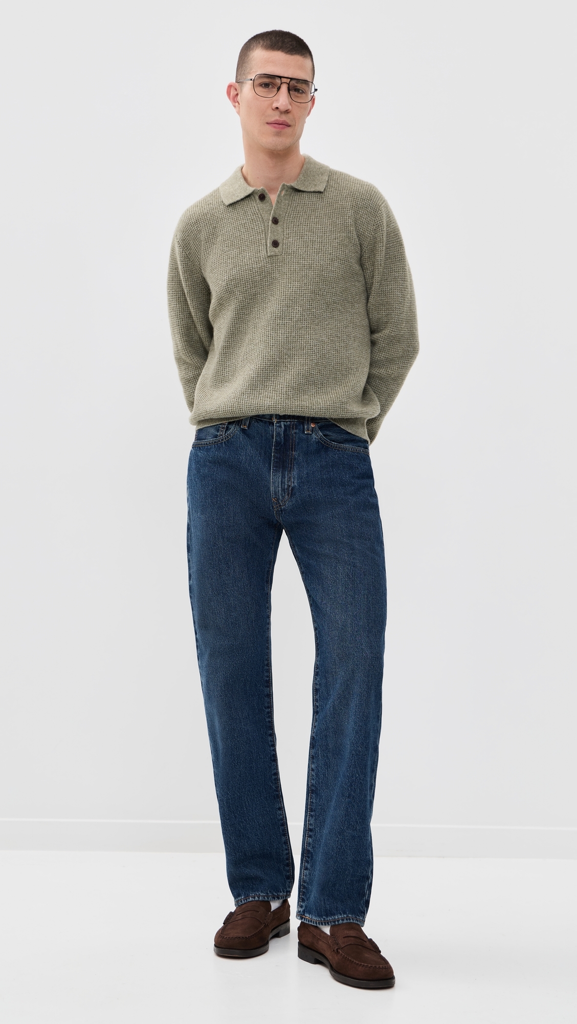 555 Relaxed Straight Jeans CHECK THE SCORE
