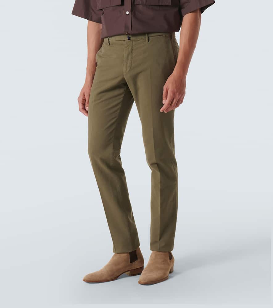 Cotton slim pants