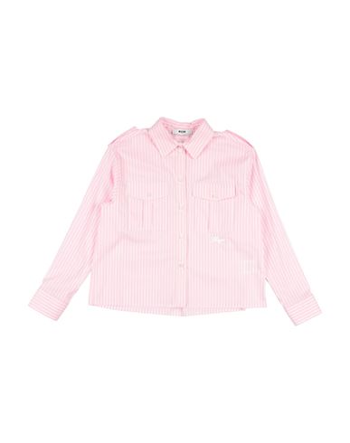 Kid Girl Shirt Pink Size 12 Cotton, Polyamide, Elastane