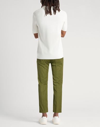 Jacob Cohёn Man Pants Military green Size 32 Cotton, Linen, Elastane