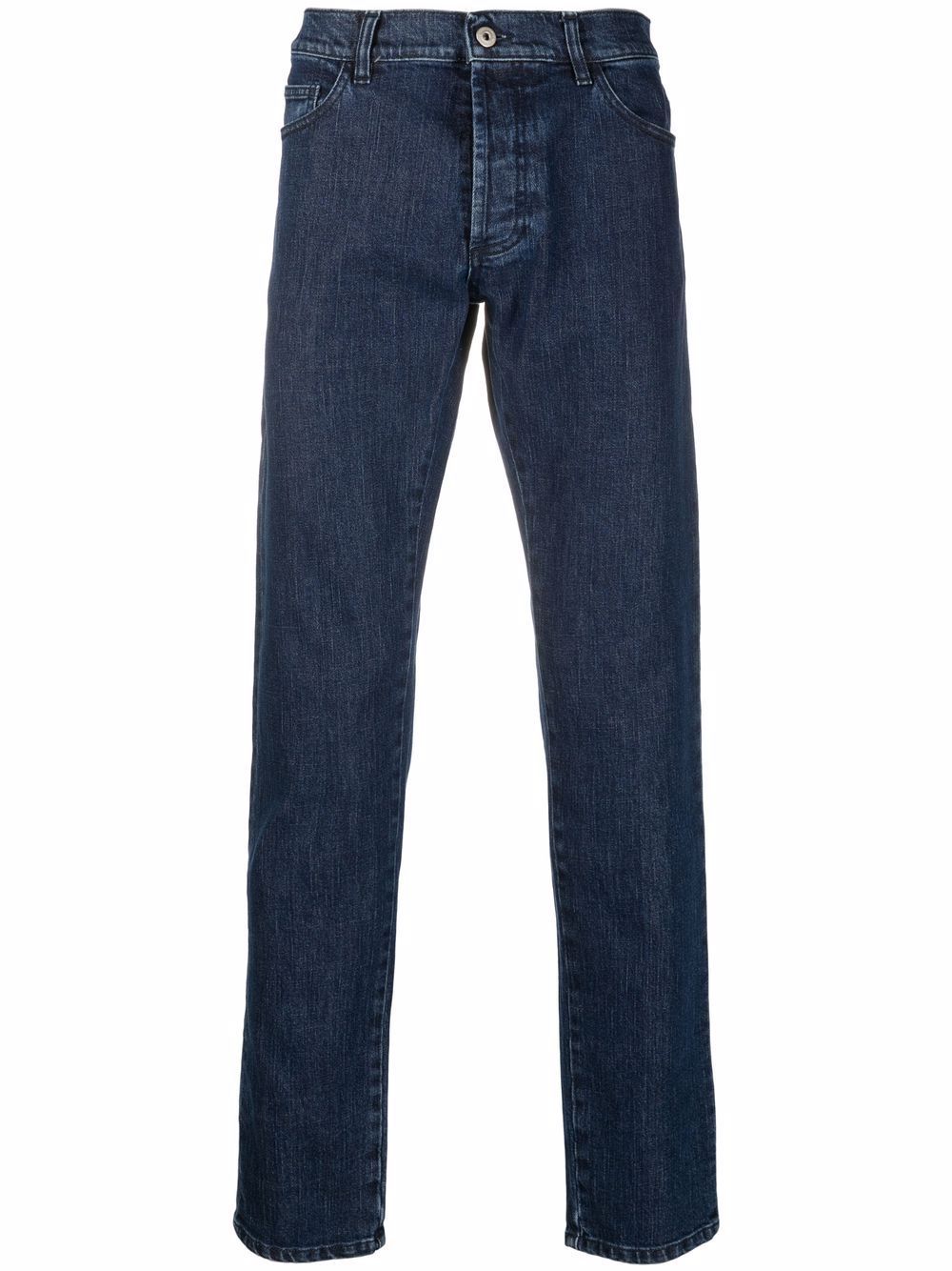 Tempera logo-print jeans - Blue