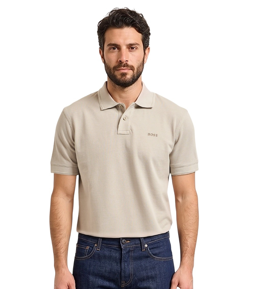 Grey Shirt Collar Polos
