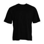 Cotton Round Neck T-Shirt — Black