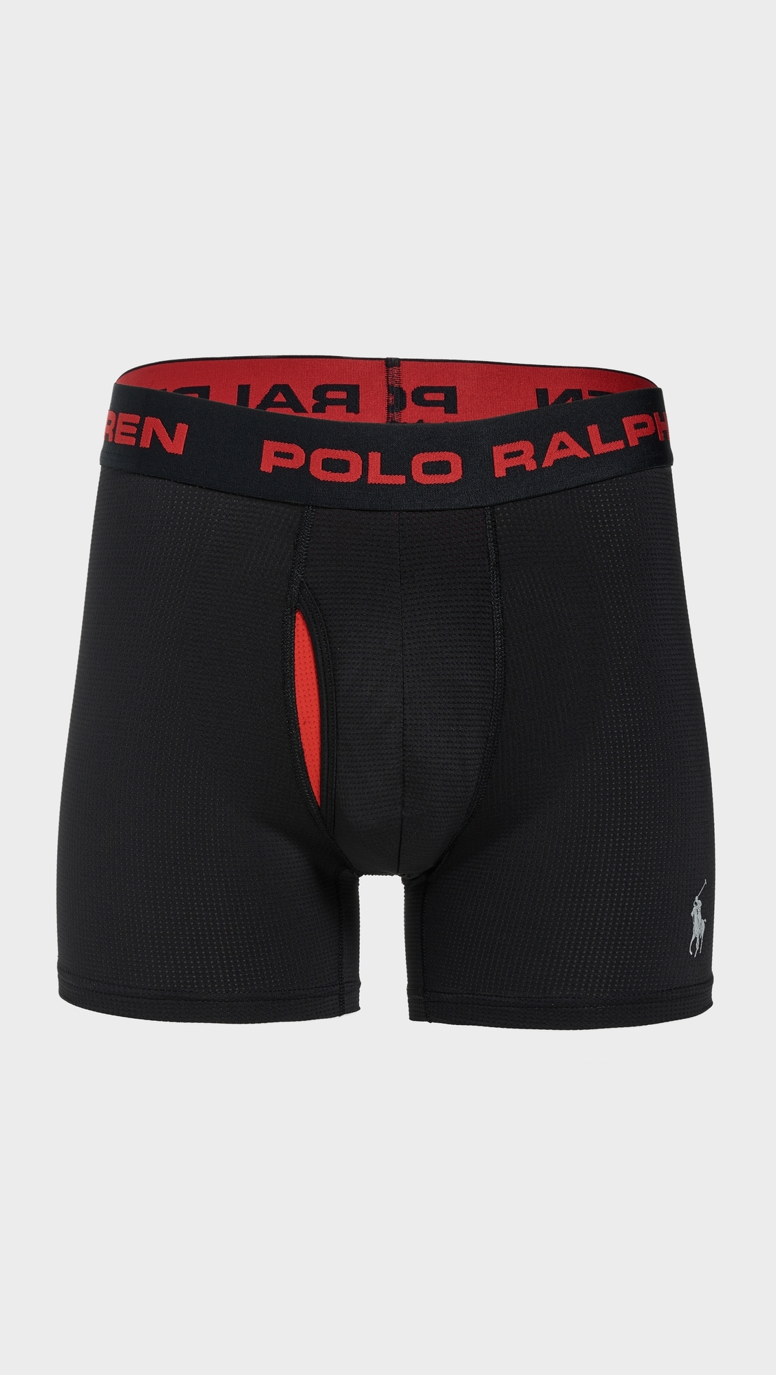 Perfect Pouch Mesh Boxer Briefs 3 Pack Polo Black