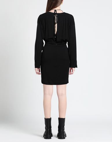 Woman Mini dress Black Size M Viscose, Elastane