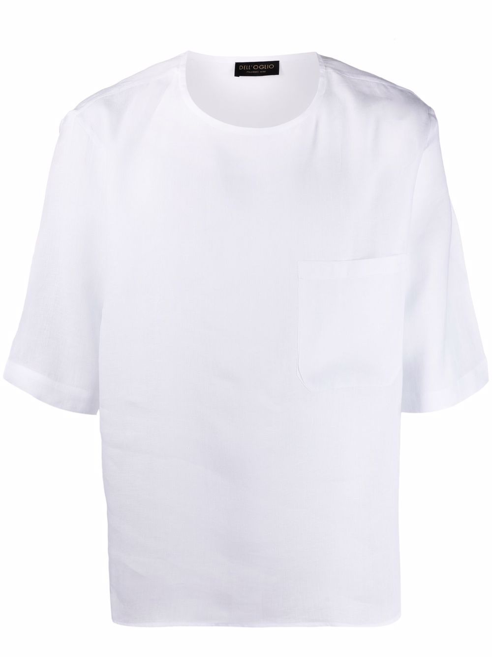 Short-sleeve linen T-shirt - White