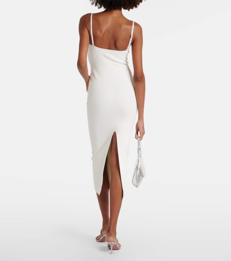 Sculpted Spiral midi dress