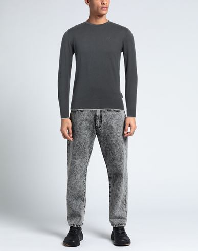 Man Sweater Charcoal Size XS Cotton, Cashmere, Polyamide, Elastane