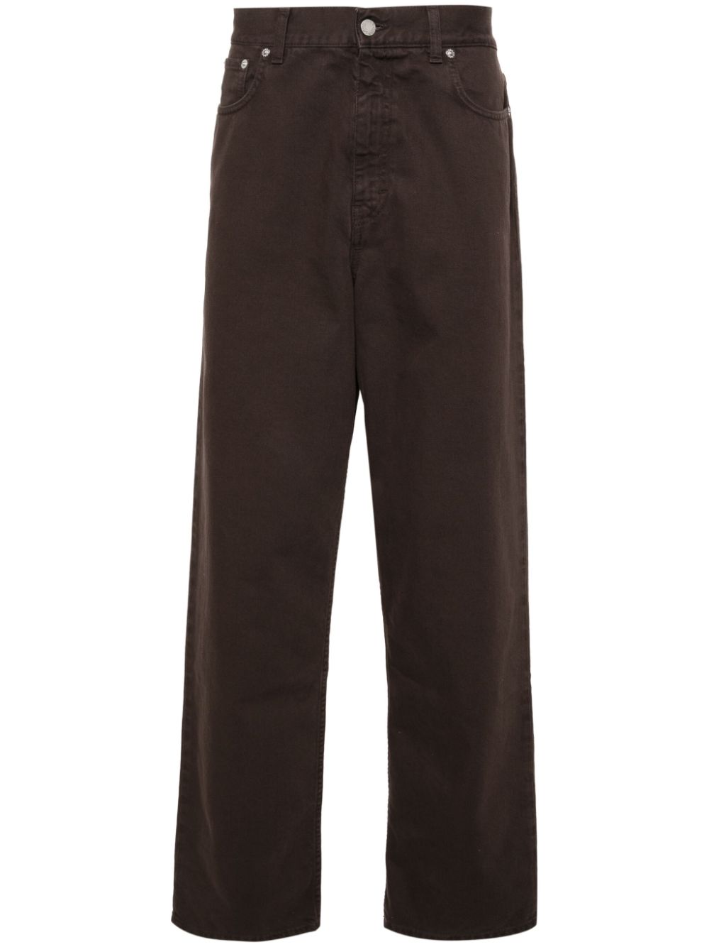 Acid-effect straight-leg jeans - Blue