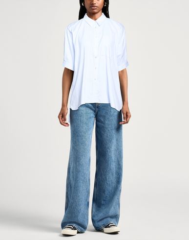 Woman Shirt Sky blue Size S Cotton