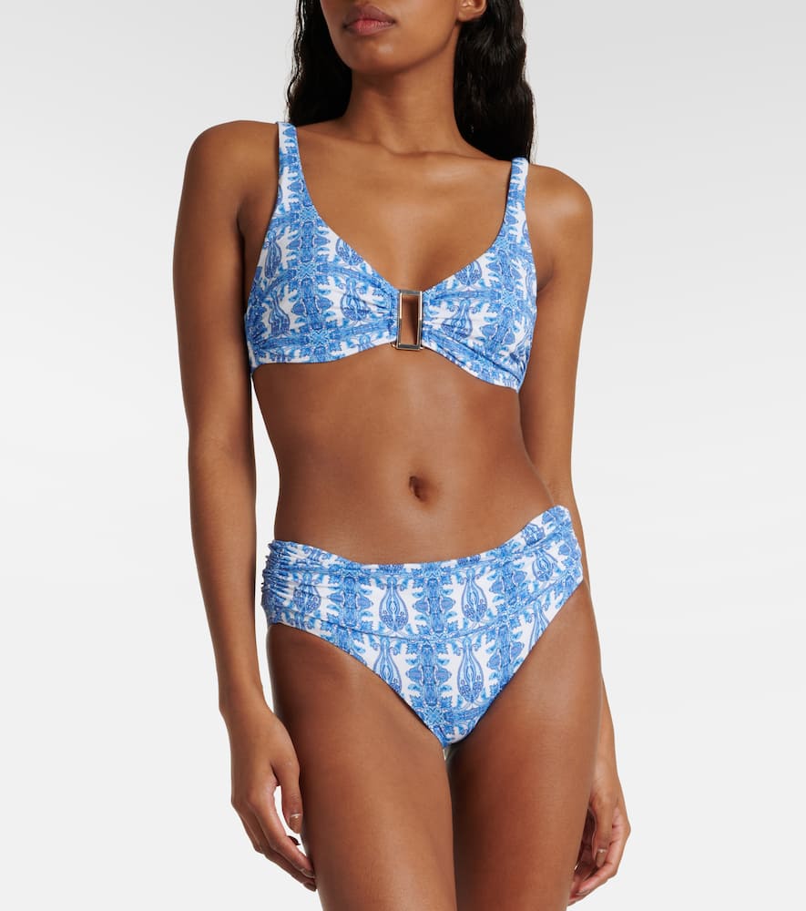 Printed Bel Air bikini top