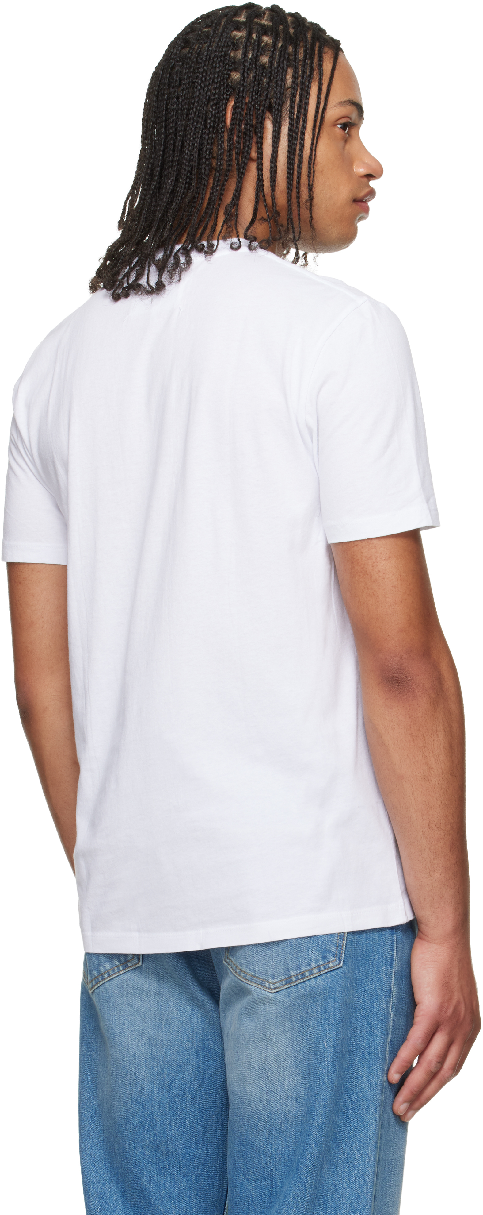 Three-Pack White Shades Cotton Jersey T-shirts