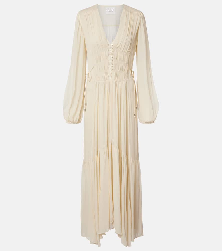 Briane gathered muslin maxi dress