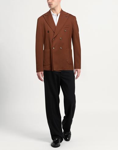 Man Blazer Brown Size 40 Viscose, Polyamide, Elastane