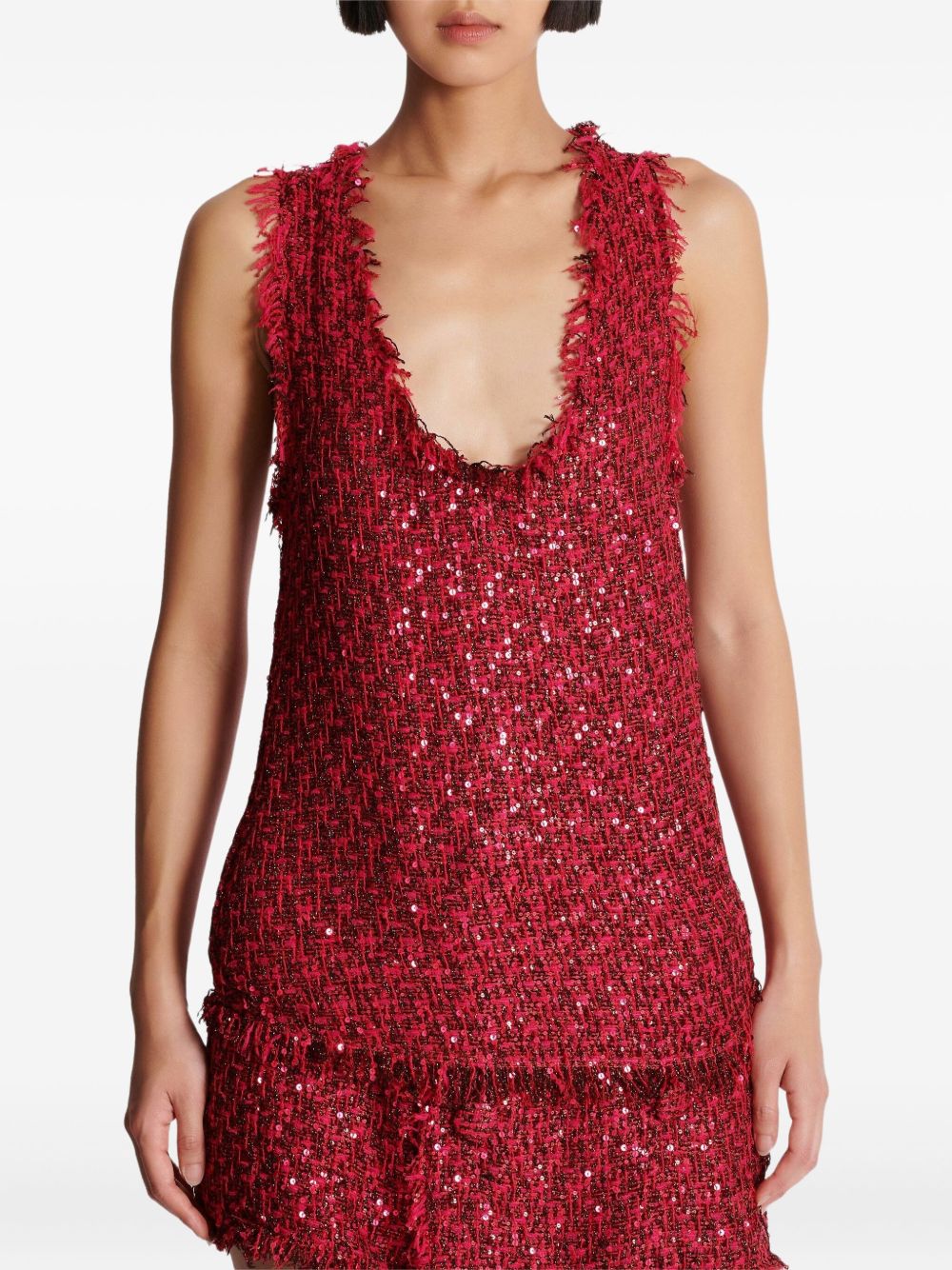 Tweed top - Pink