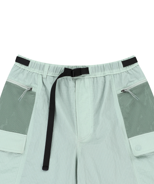 OG Nylon Mix Belted Shorts