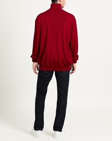 Man Turtleneck Brick Size 50 Virgin Wool