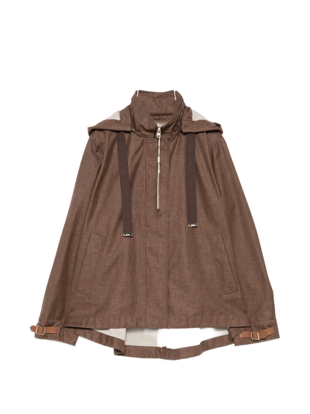 Hooded blouson jacket