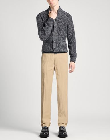 Man Pants Beige Size 36 Lyocell, Linen, Cotton