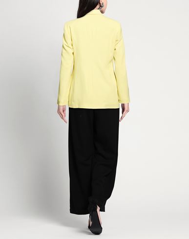 Woman Blazer Pastel yellow Size 6 Polyester, Elastane