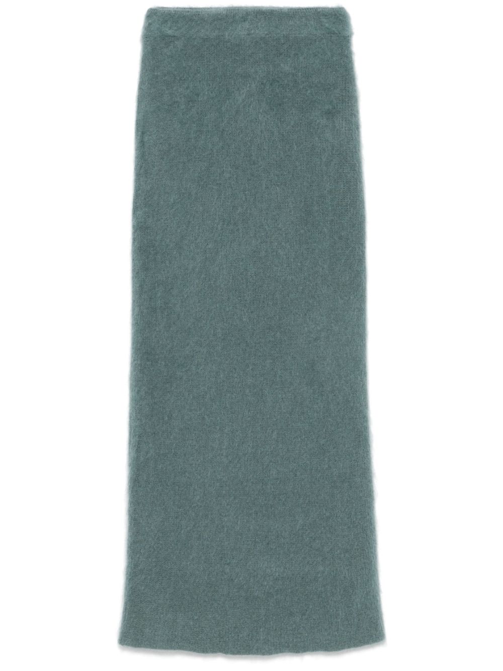 Brushed maxi skirt - Blue